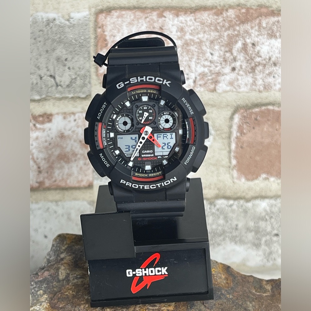 Casio G-Shock GA100-1A4 Black Resin Watch - Picture 3 of 8